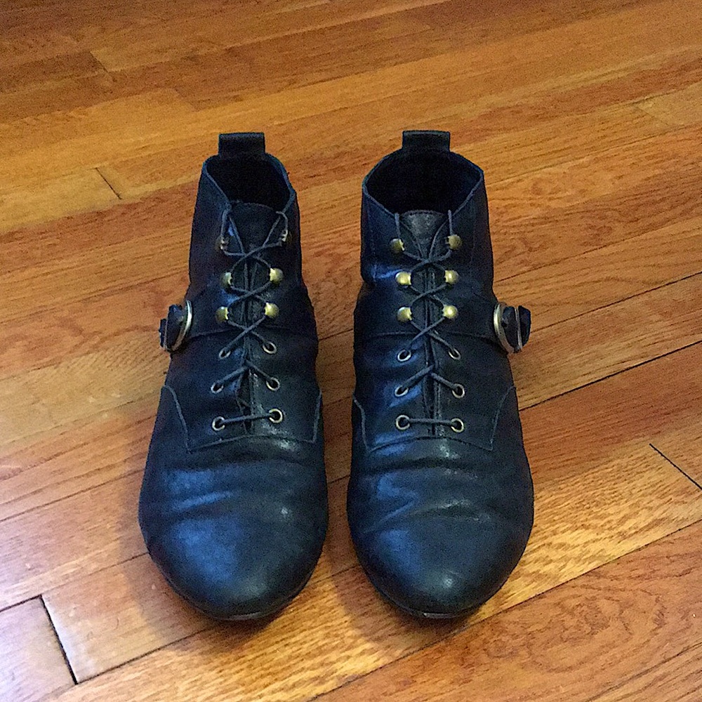 Jeffrey Campbell Ibiza boots (W 8-10...see description, black)